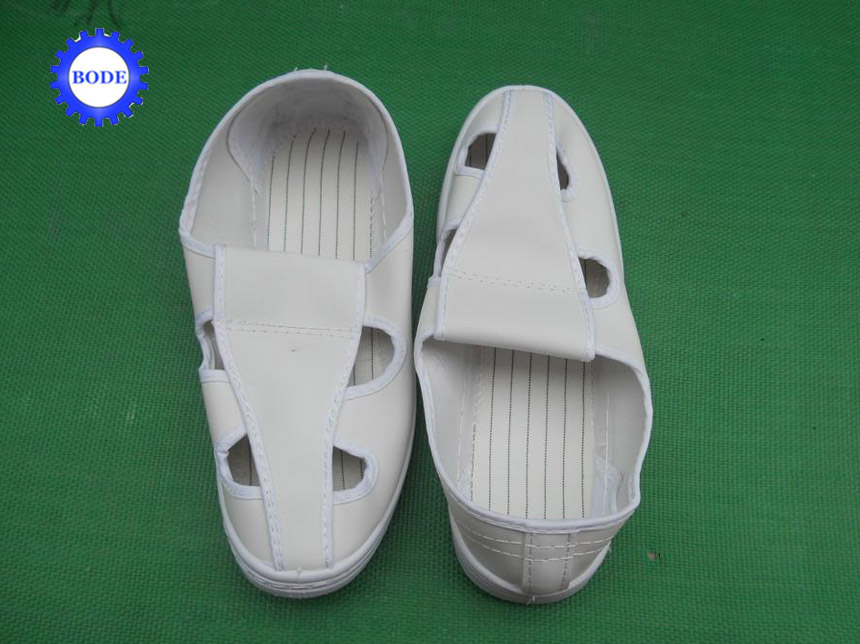 Advantages of PVC anti-static four-eye dust-free shoes